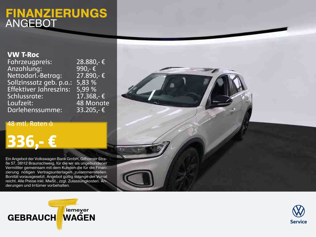 T-Roc 1.5 TSI DSG STYLE BLACKSTYLE IQ.LIGHT PANO KAMERA LM18