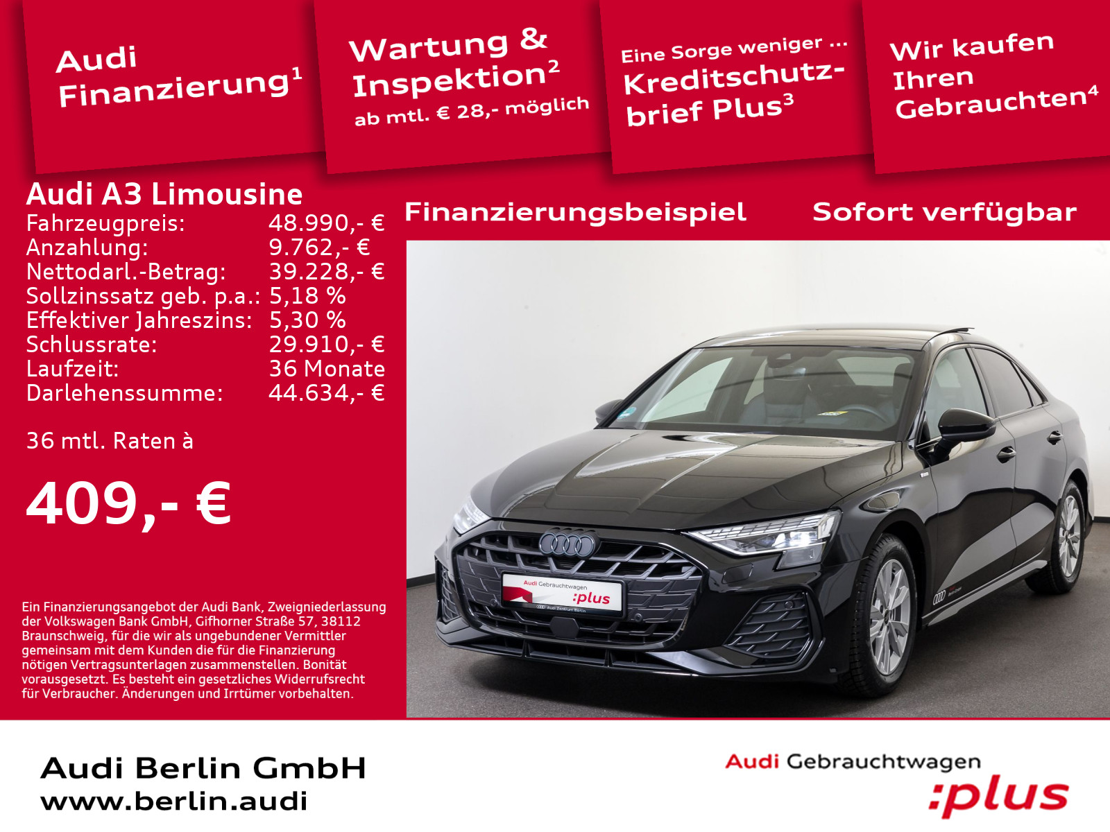 A3 Limousine S line 35 TFSI S tronic