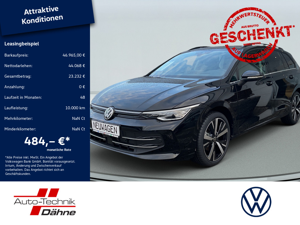 Golf VIII Variant Style 1,5 l eTSI 110 kW 150 PS 7-Gang-Doppelku