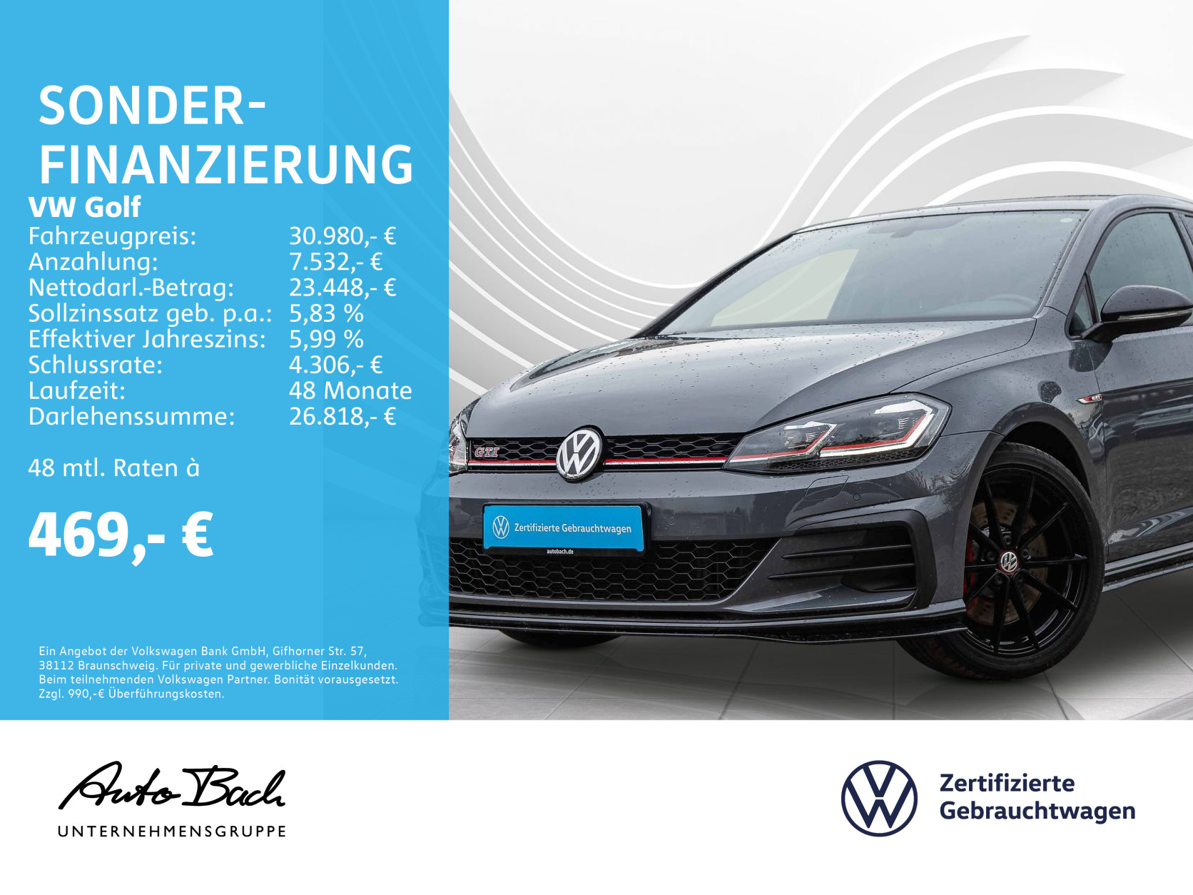 Golf VII 2.0 GTI TCR DSG Navi EPH Sitzhzg