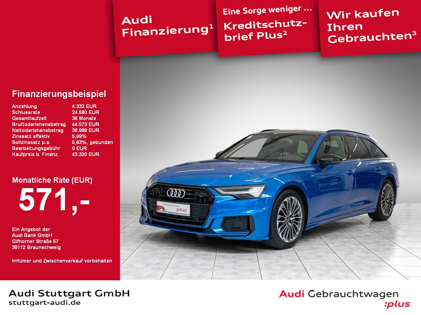 Audi A6 Avant 55 TFSI e qu S line