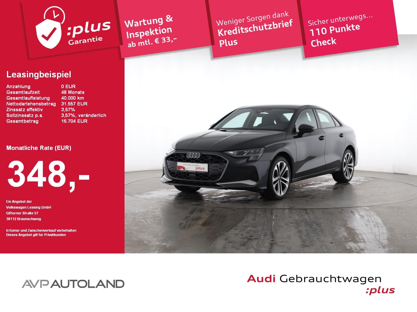 A3 Limousine 35 TFSI S tronic advanced Facelift