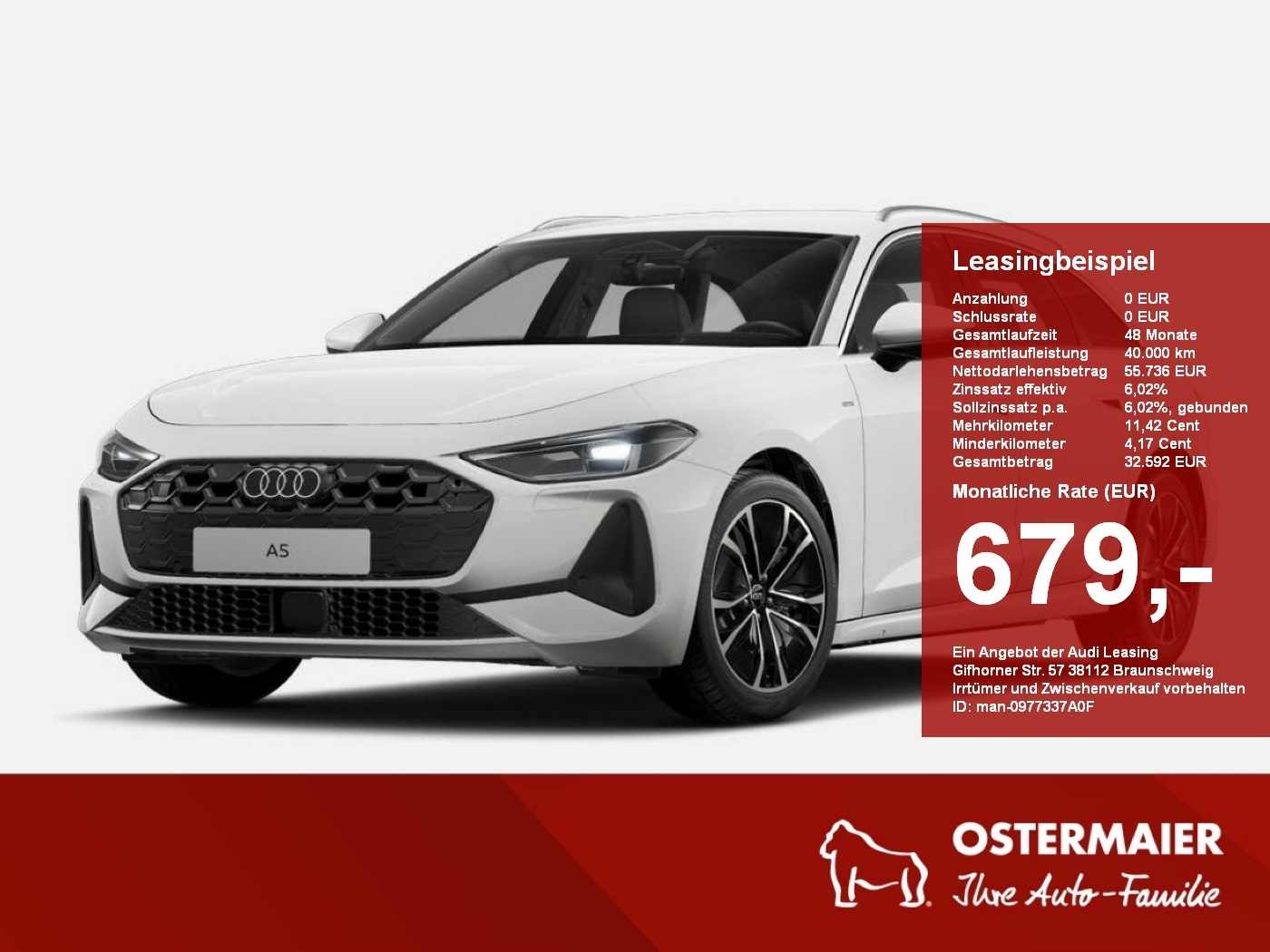 Audi A5 Avant e-hybrid quattro