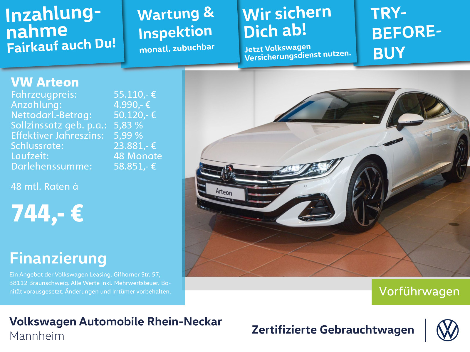 Arteon R-Line 2.0 TDI SCR DSG