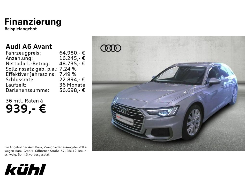 Audi A6 Avant 50 eTFSI Q S line Assistenz Standklima