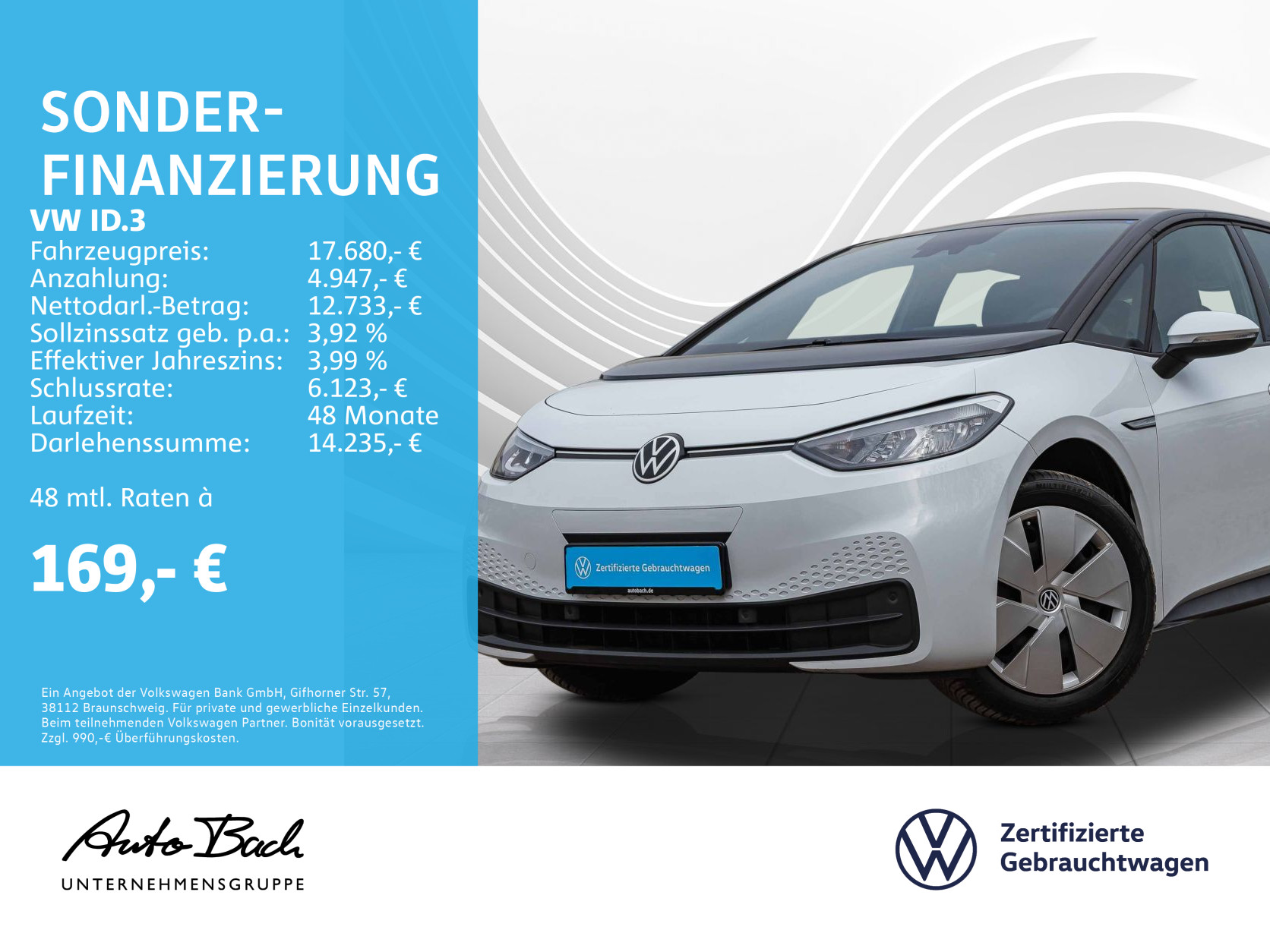 Volkswagen ID.3 Pure Performance Automatik EPH