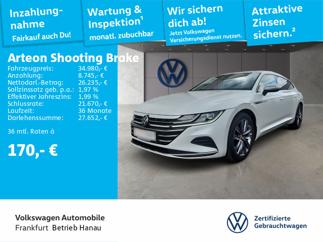 Arteon Shooting Brake Elegance 2.0 TSI DSG Alu18" AHK Navi IQ.LIGHT
