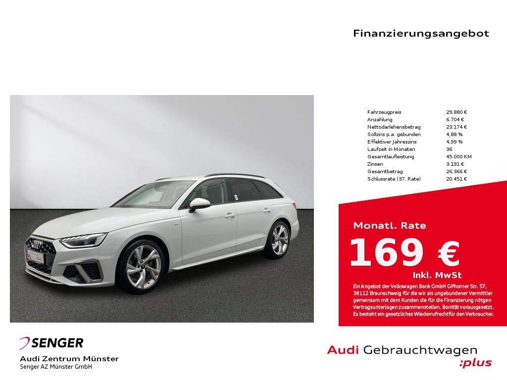 A4 Avant 35 TFSI S line MMI Navi Kamera LED AHK