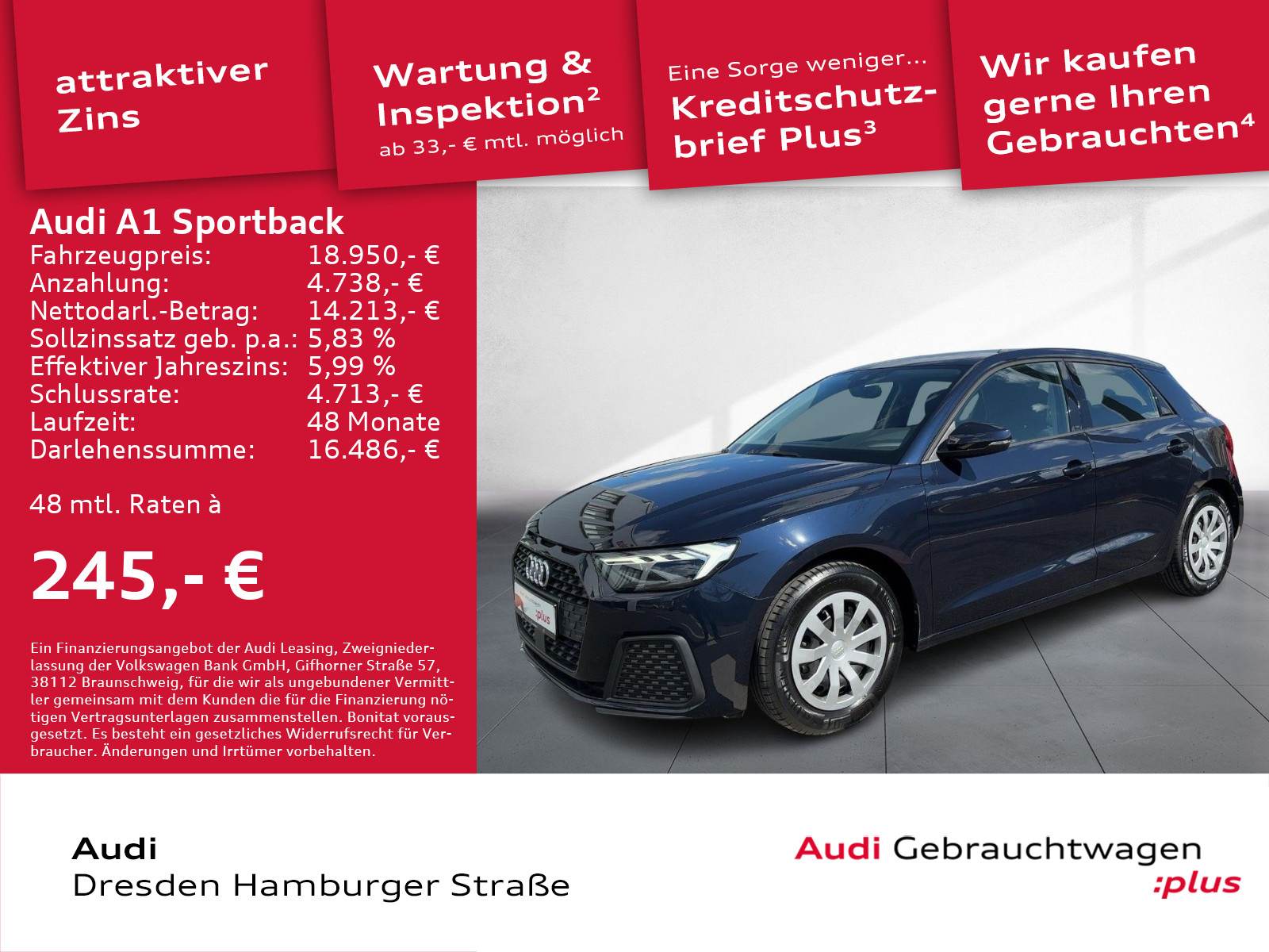 A1 Sportback 25 TFSI Navi LED