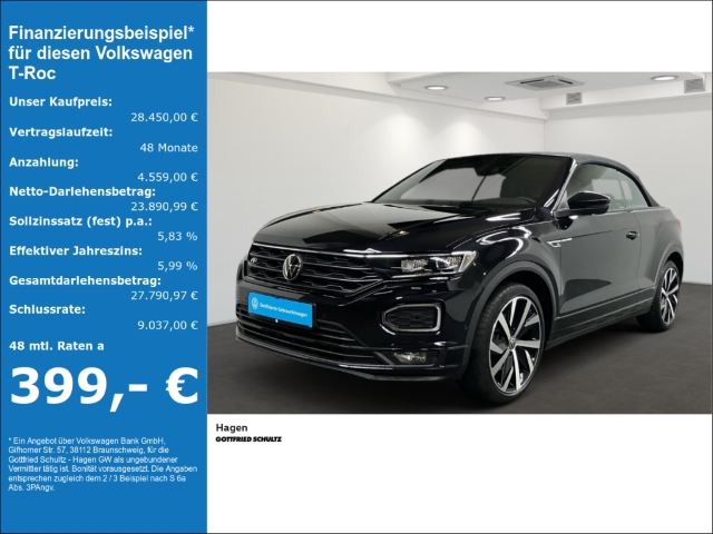 T-Roc Cabriolet 1.5 TSI DSG LED NAV AHK R-Line