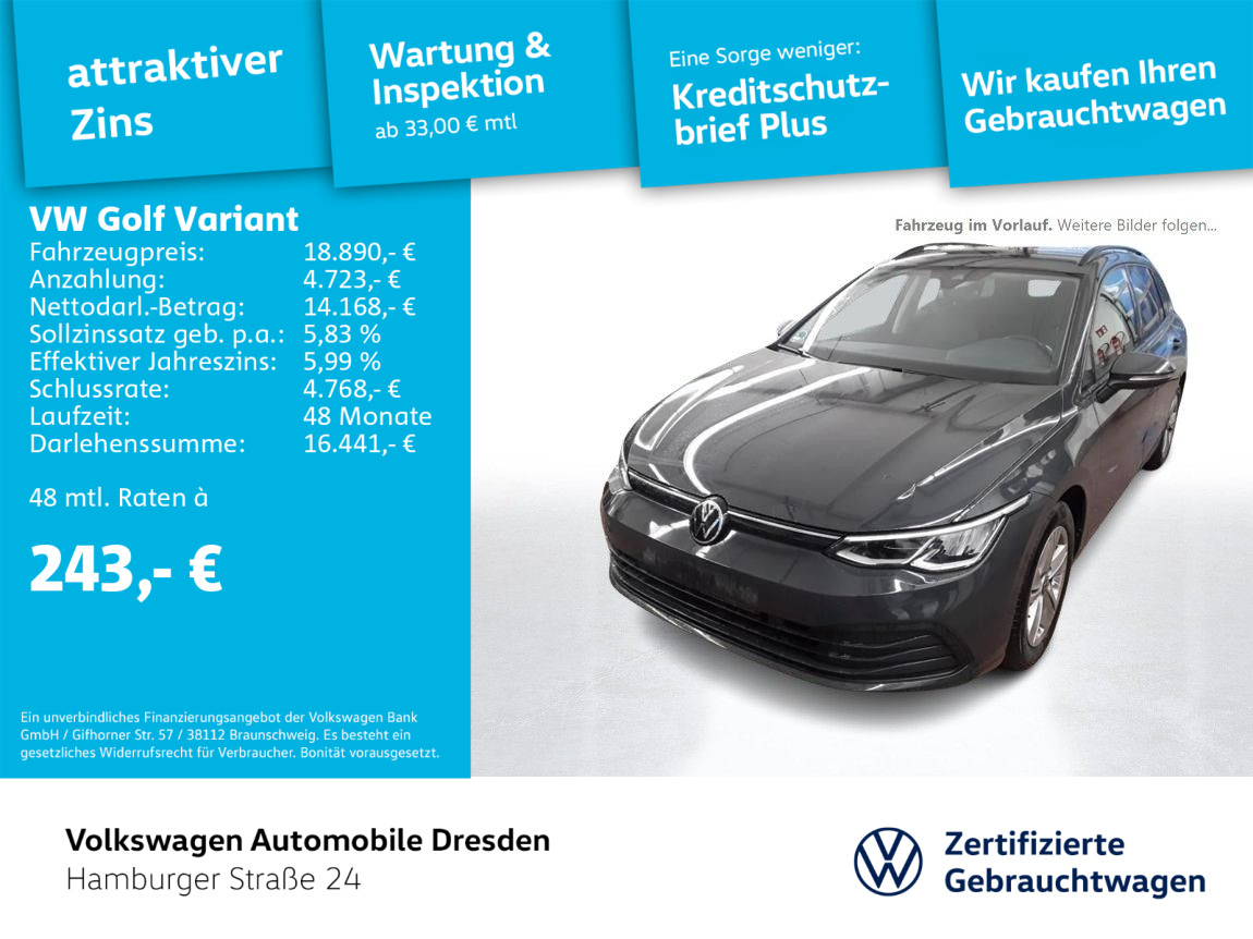 Volkswagen Golf Variant 1.5 TSI Golf VIII Life APP