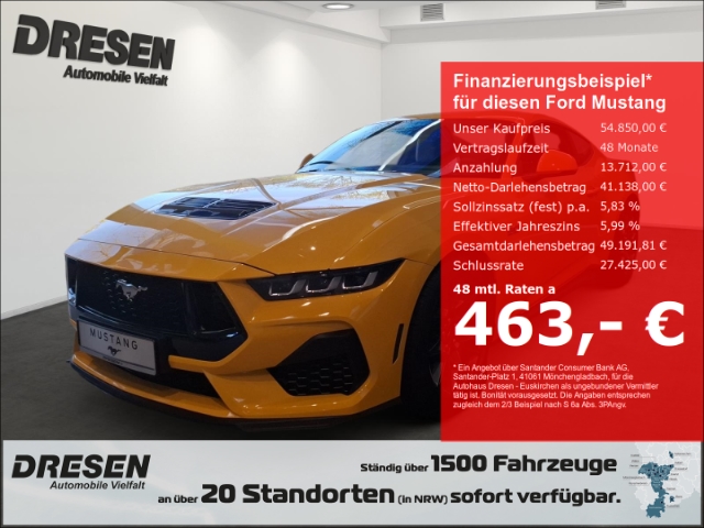 Ford Mustang Fastback GT Coupe Verkehrszeichenerkennung