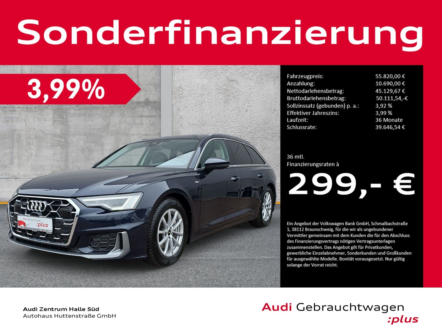 A6 Avant 45 TFSI qu S line MATRIX PANO KAMERA AHK