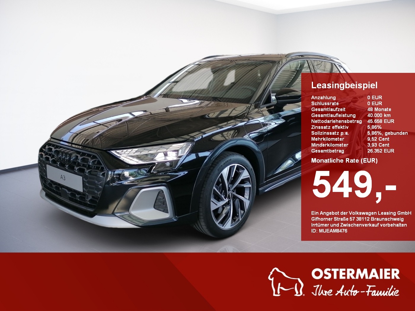 A3 allstreet 40 TFSI e 150(204)S tronic, AHK,NAVI,LED,KLIMA