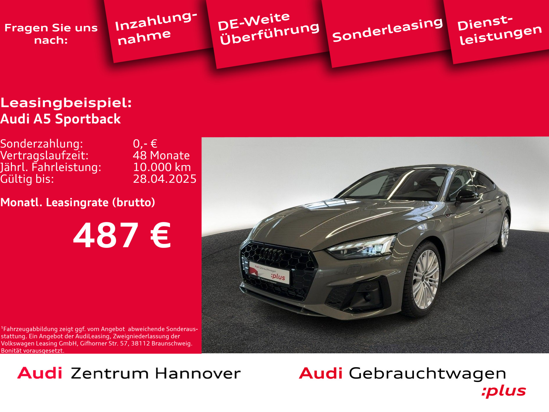 A5 Sportback S line business 40 TFSI Pano Laser Kamera Navi