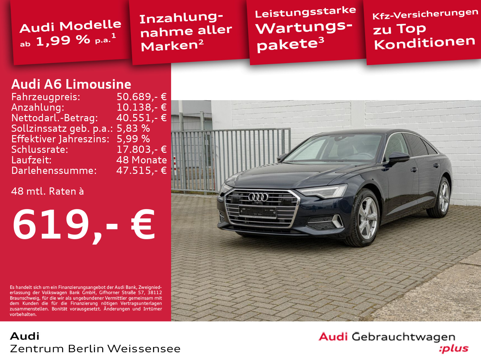 Audi A6 Limousine 45 TDI S-TRO QU