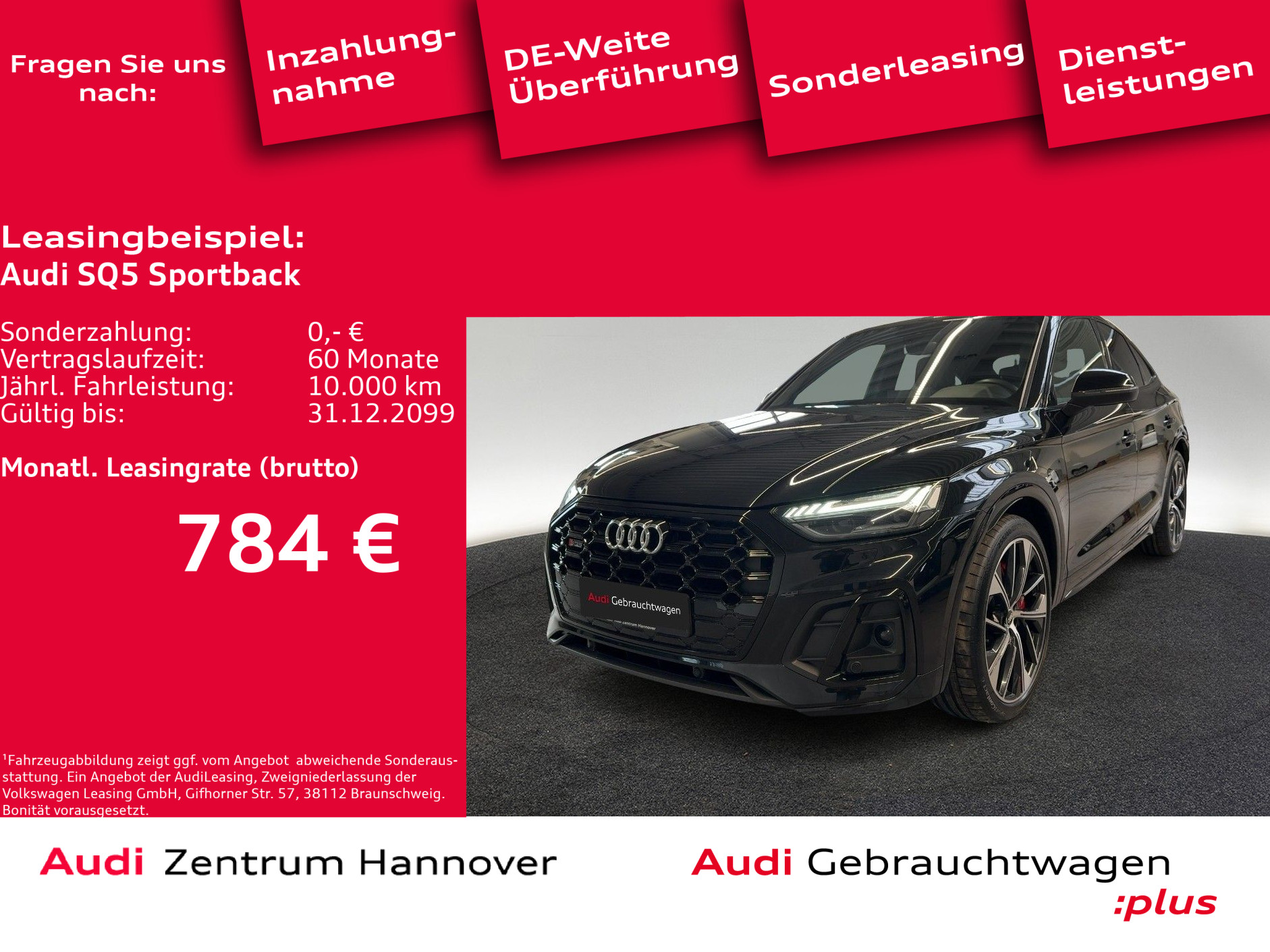 SQ5 Sportback 3.0 TDI quattro Pano Matrix Luft B&O Kamera