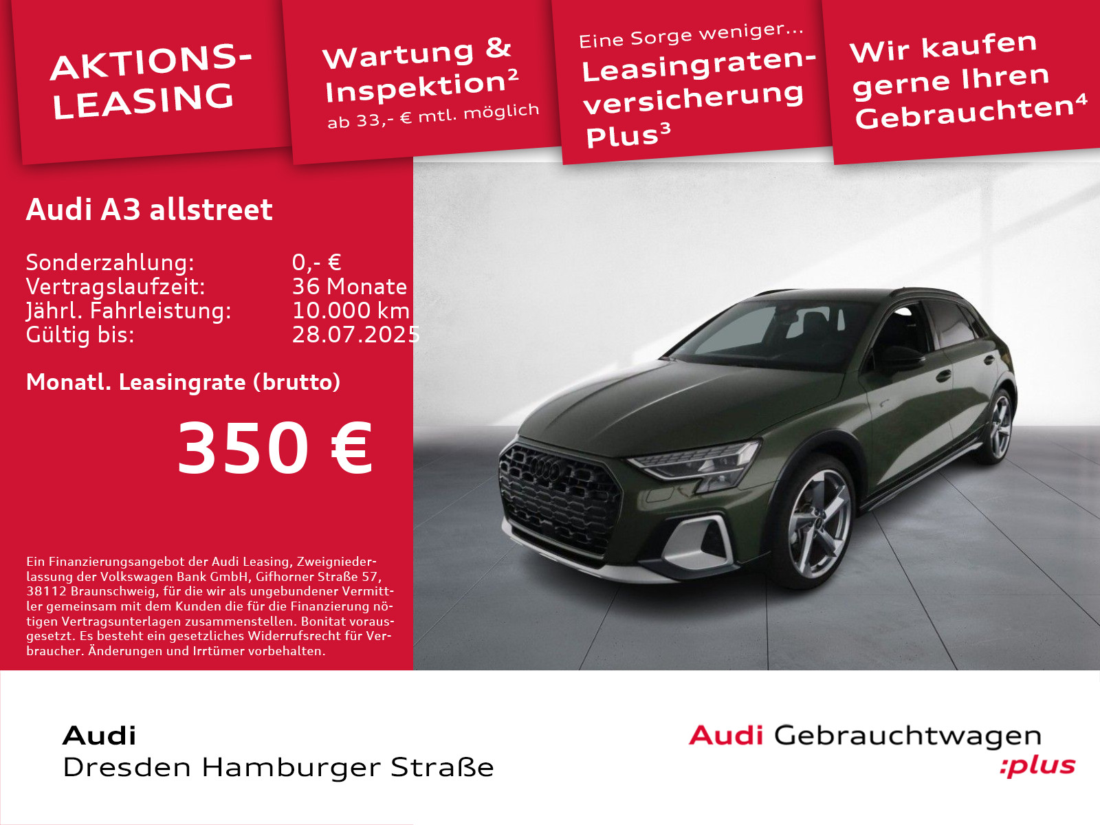 A3 allstreet 35 TDI Head-up SONOS AHZV Standh.
