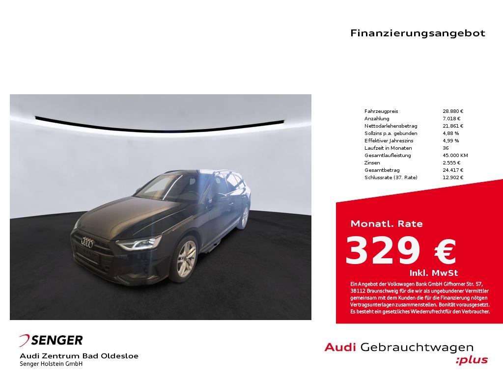 A4 Avant 35 TFSI Advanced S tronic MMI LED AHK 