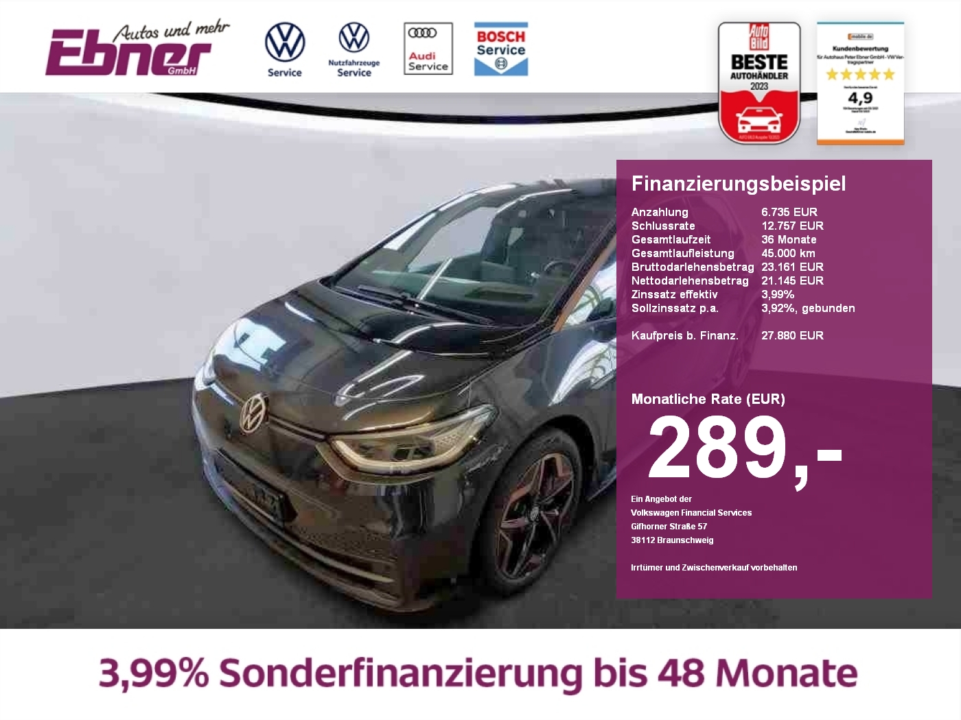 ID.3 PRO S COPPER SPORT 82KW/h NP:55tEUR! HEAD-UP+