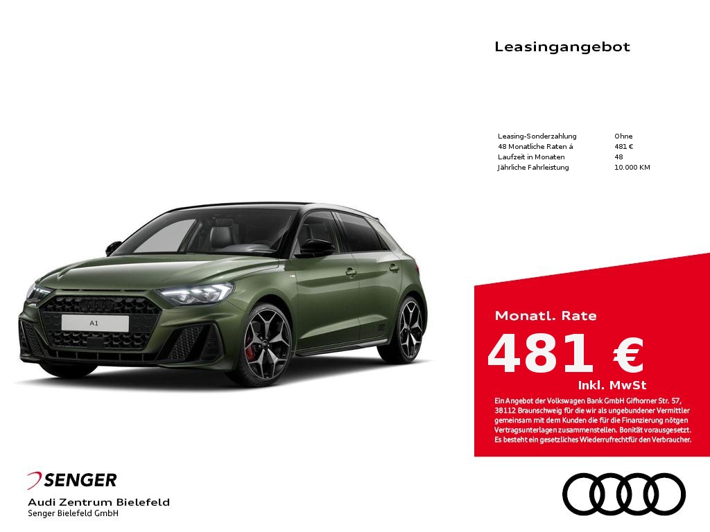 A1 Sportback S line 40 TFSI S plus Paket