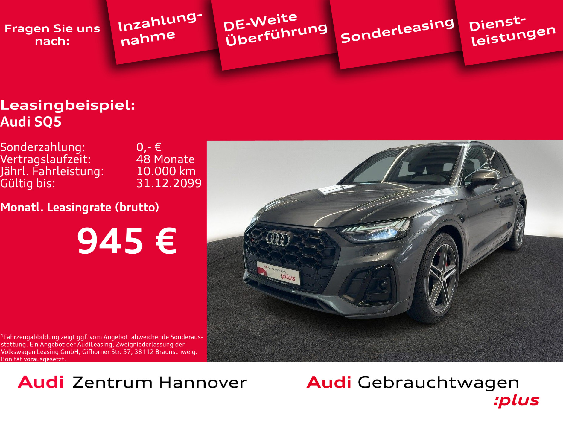 SQ5 3.0 TDI quattro AHK Matrix B&O Kamera Luft