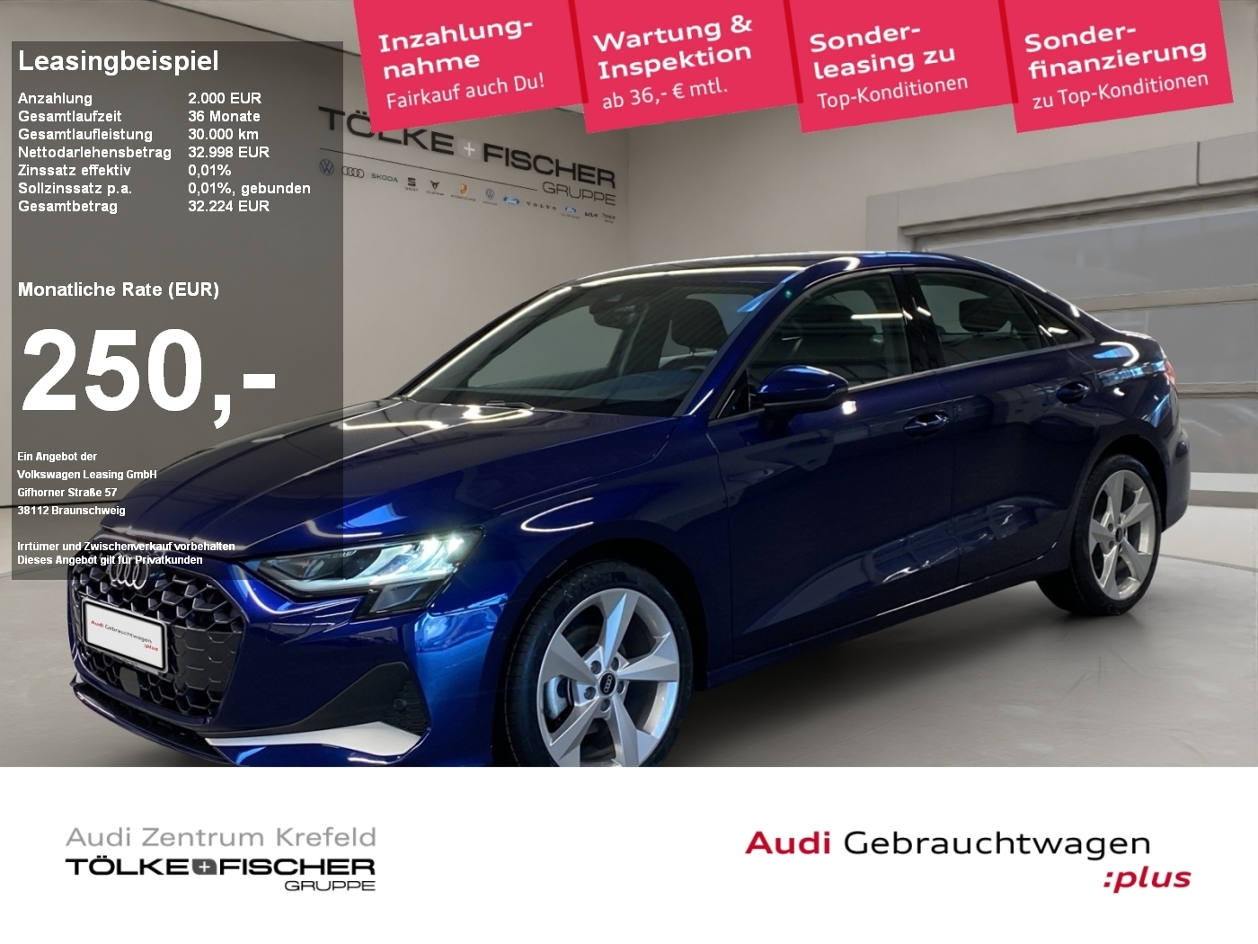 A3 35 2.0 TDI Limousine advanced LED el.Heck LM