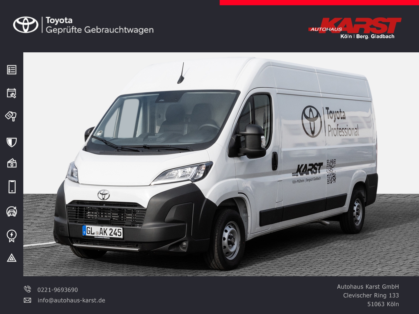 Proace Max D140PS Kawa Work L3H2 35 MT Kamera