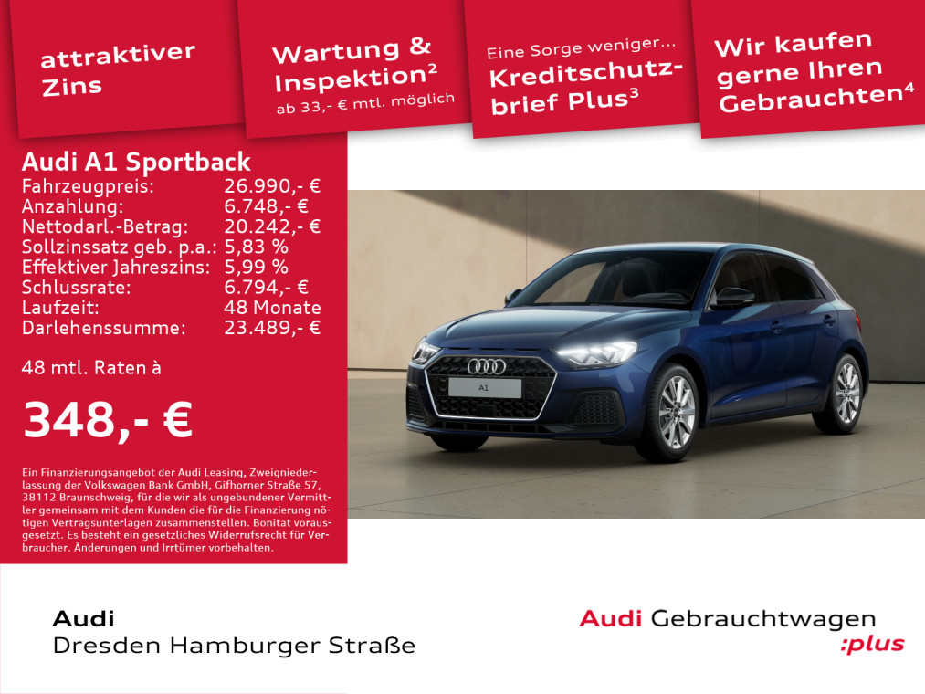 Audi A1 Sportback Advanced 25 TFSI
