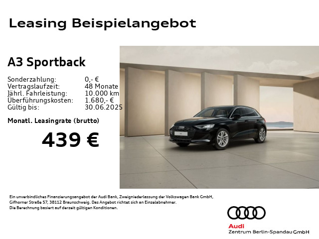A3 Sportback 30 TFSI Adv. S tronic *ACC*R-CAM*