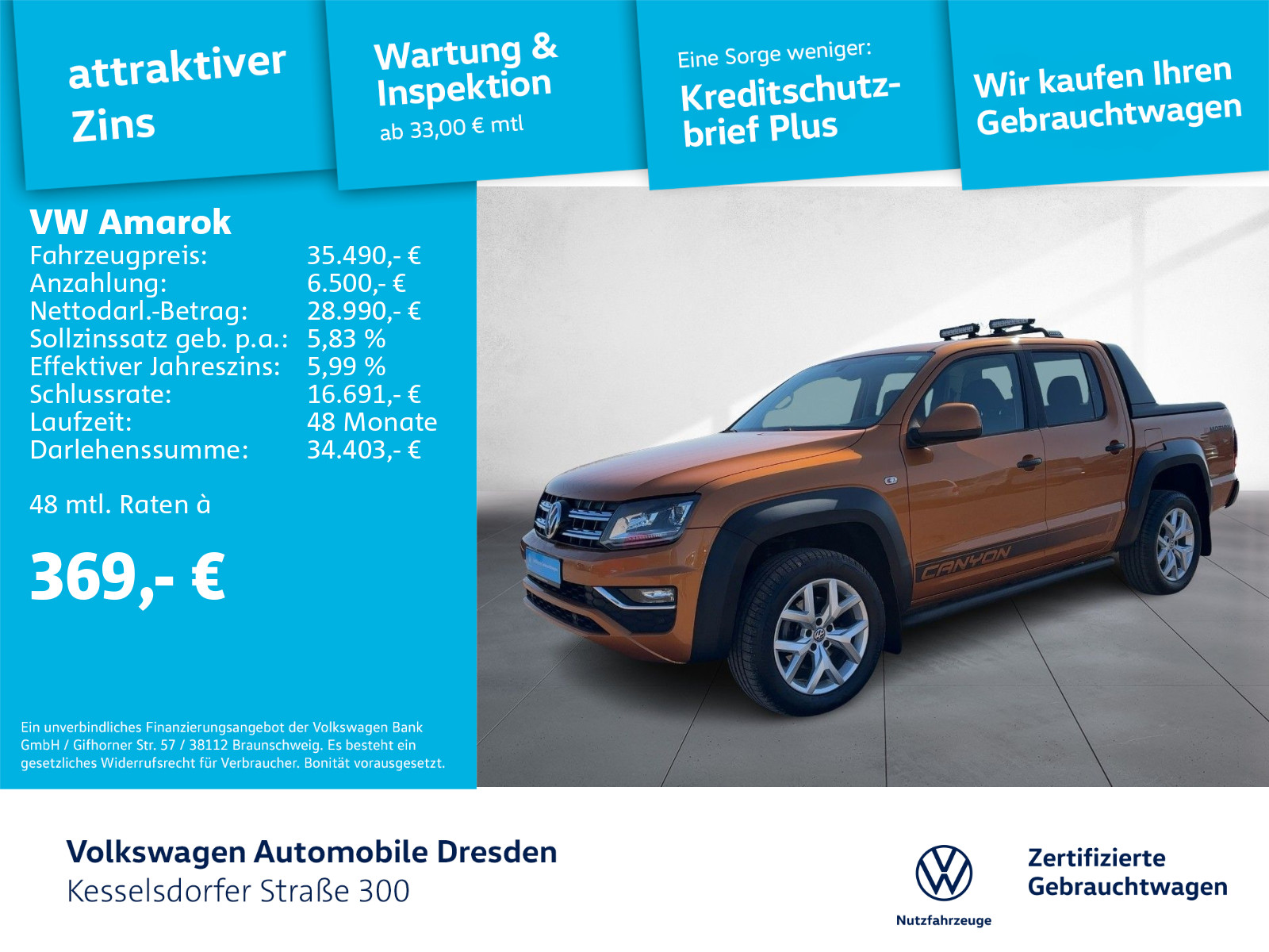 Amarok 3.0 TDI DSG 4M DoubleCab Canyon Navi Xenon