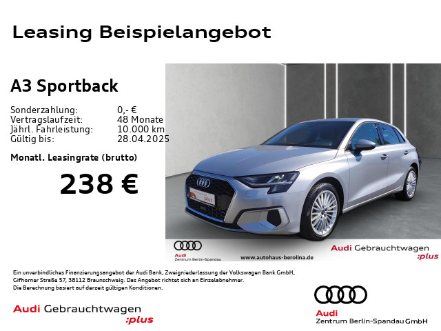 A3 Sportback 35 TFSI Adv. *GRA*PDC*SHZ*