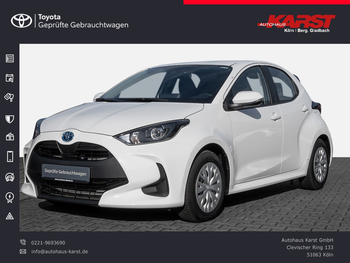 Toyota Yaris Hybrid Business Edition Apple Android