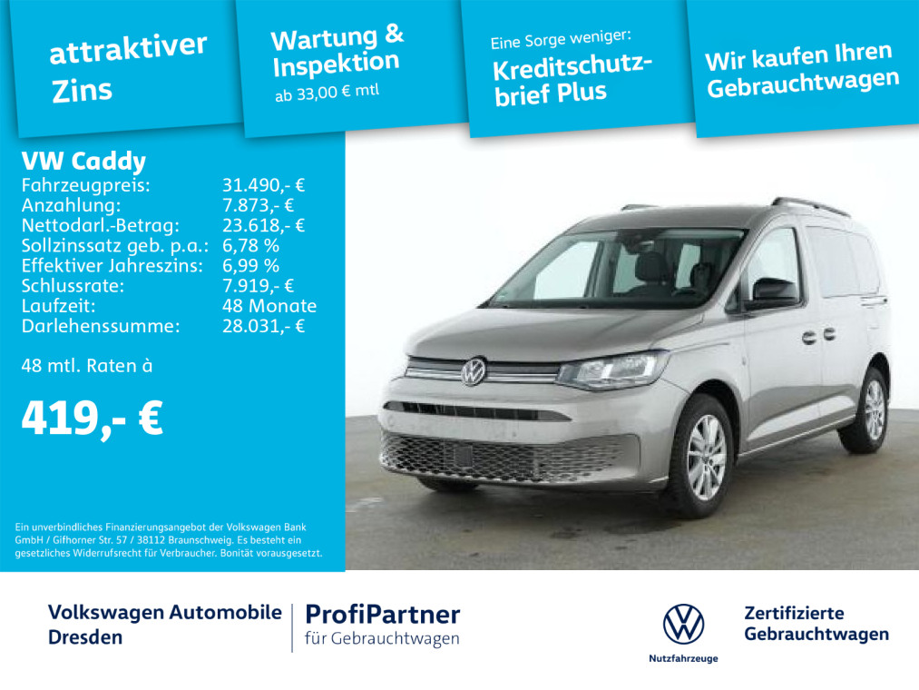 Volkswagen Caddy 1.5 TSI Life APP