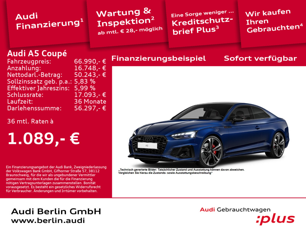 Audi A5 Coupé S line 45 TFSI quattro
