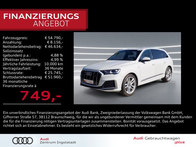 Q7 SUV S line Q7 50 TDI qu 2x S line PANO AHK AC