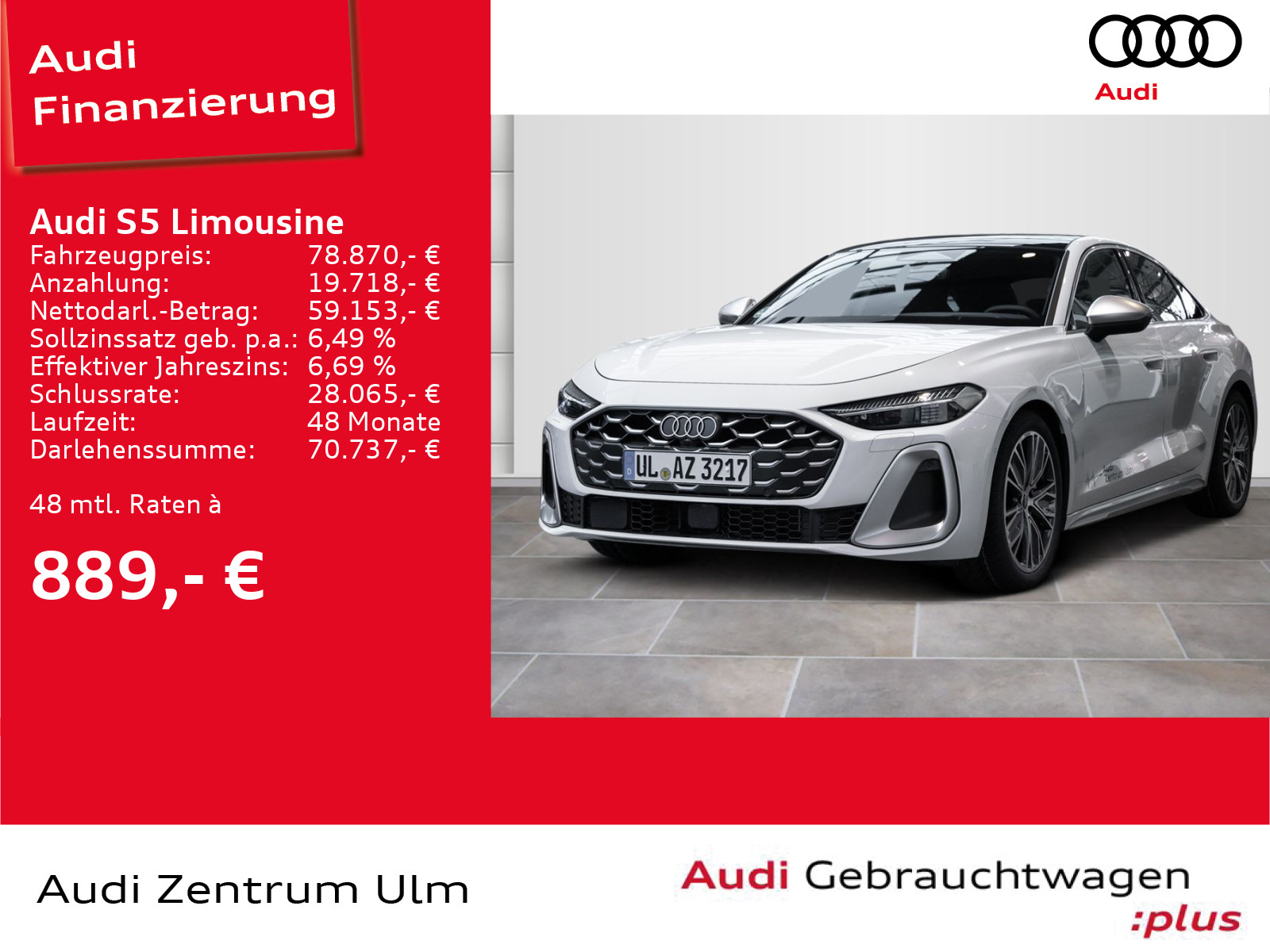 S5 Limousine TFSI S tronic PANO MATRIX HEAD-UP