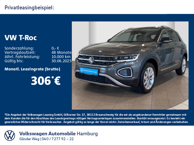 T-Roc 1.5 TSI DSG Style AHK Ganzjahresreifen Navi