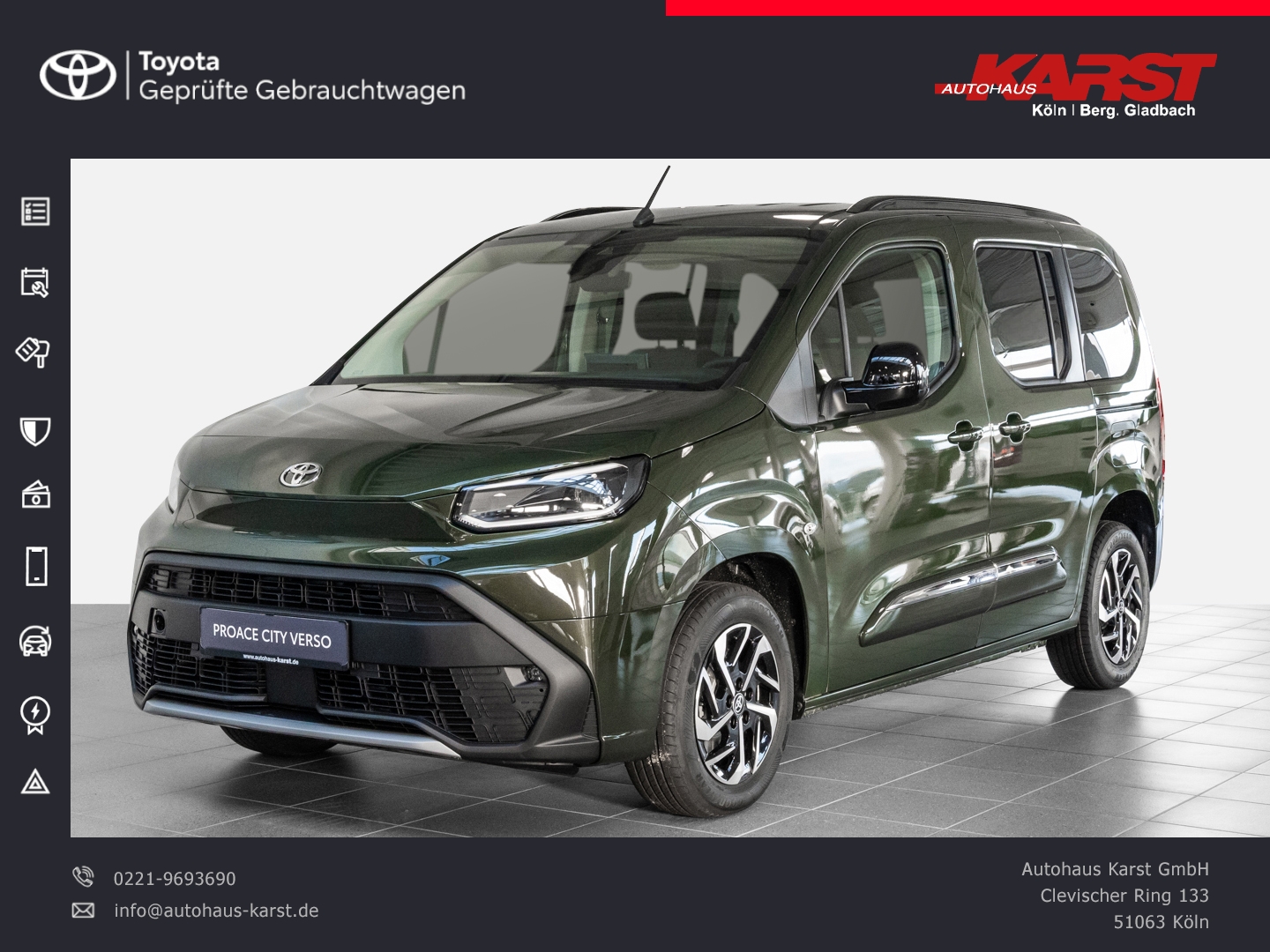 ProaceCityVerso Team D L1 1.5-D 130 Aut. Carplay