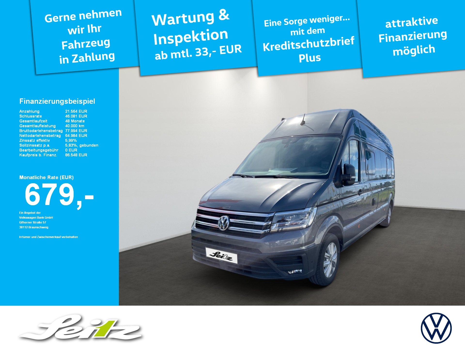 Crafter Grand California 2.0 TDI LR *NAVI*KAMERA*LED*