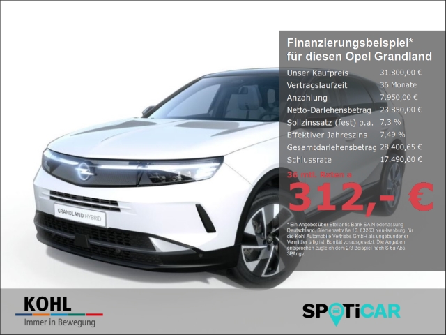 Grandland GS 1.2 48V Mild-Hybrid 136PS AHK Navi Klimaautom
