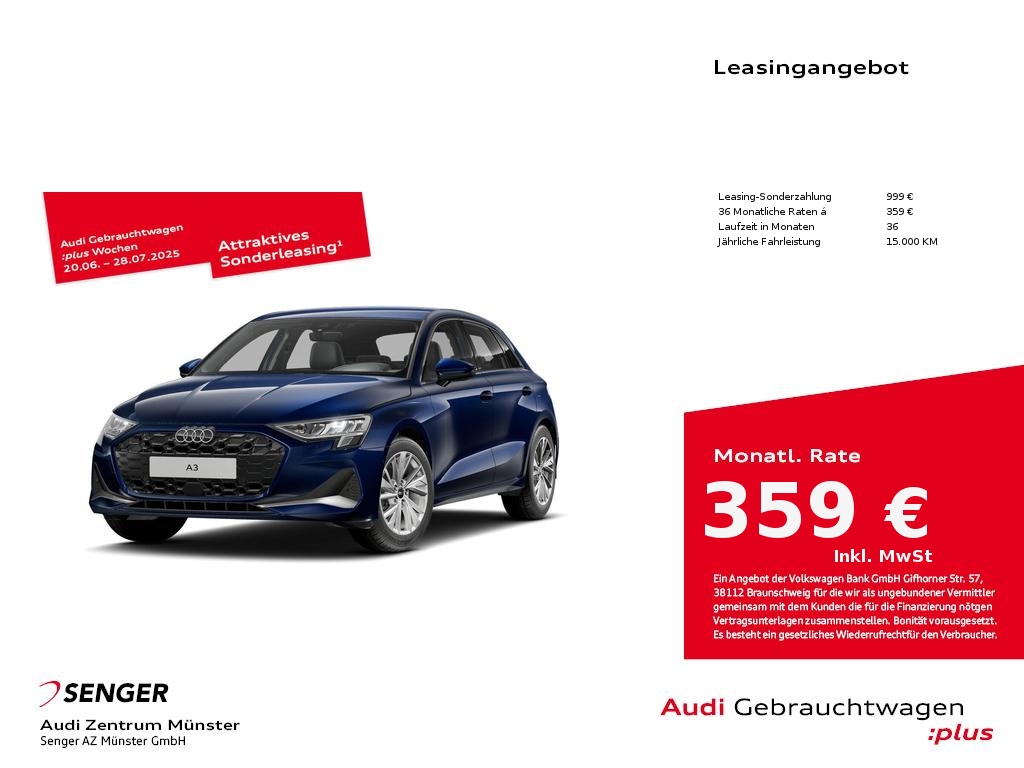 A3 Sportback Advanced 35 TFSI S tronic MMI LED A