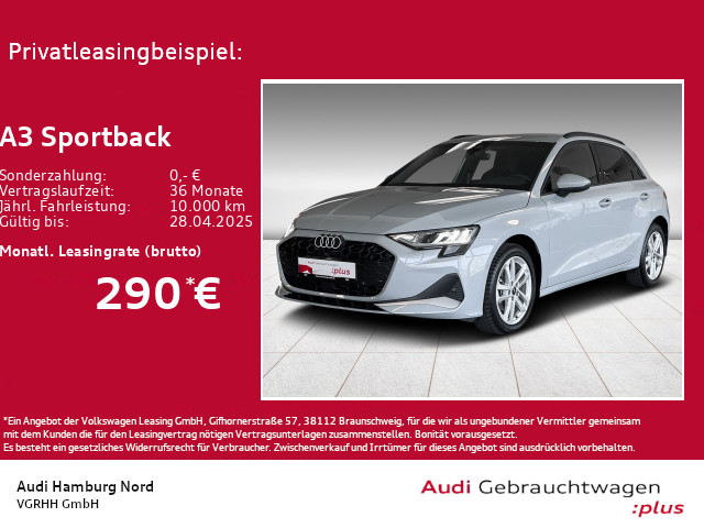 A3 Sportback 30 TFSI advanced S tronic AHK Navi