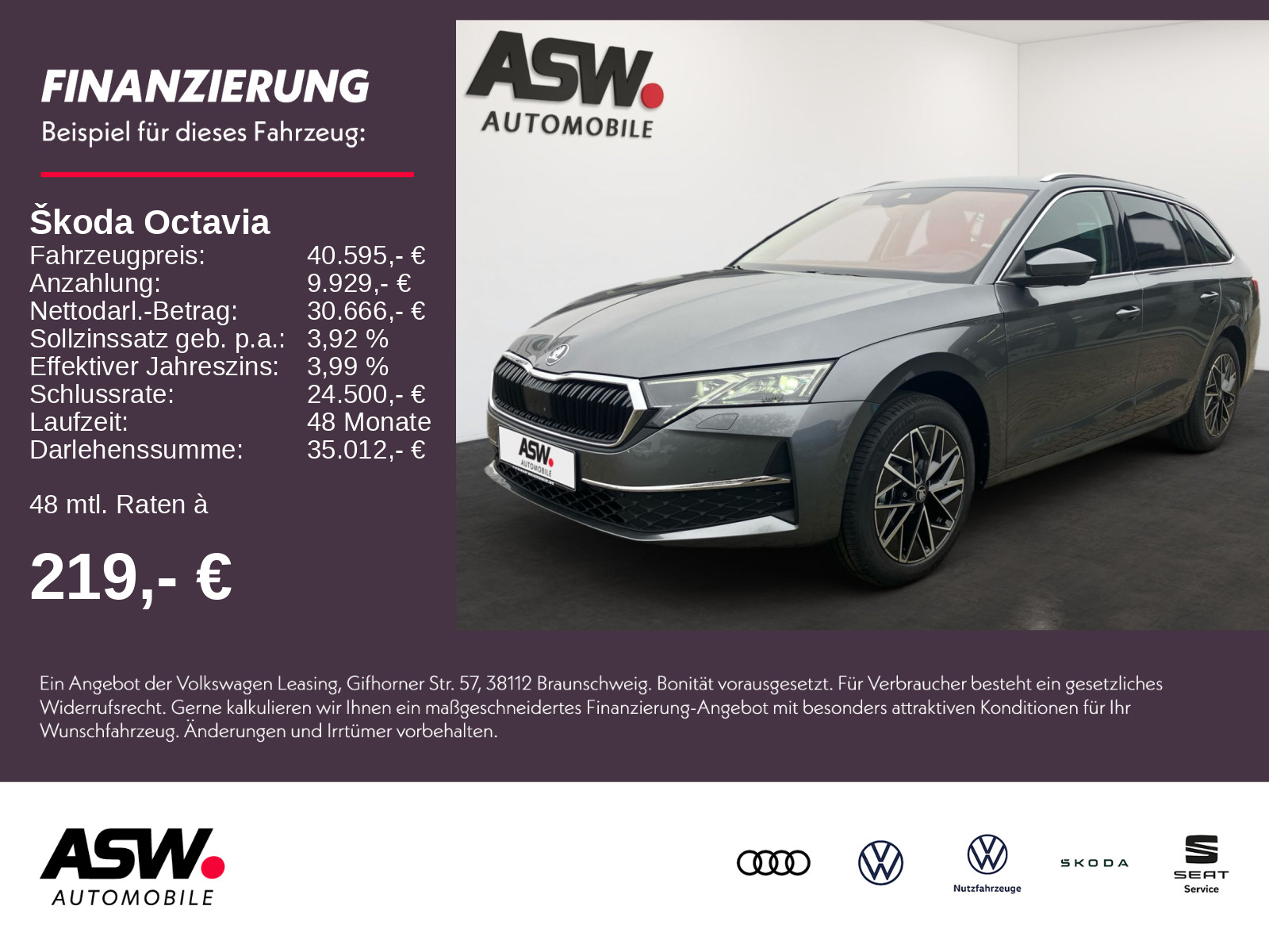 Octavia Combi TOUR 2,0TDI 150PS DSG Navi 360 AHK