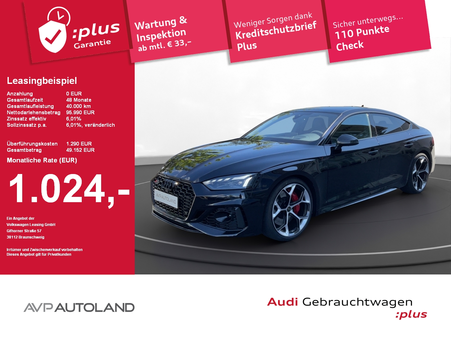 RS5 Sportback 2.9 TFSI quattro tiptr. | PANO |