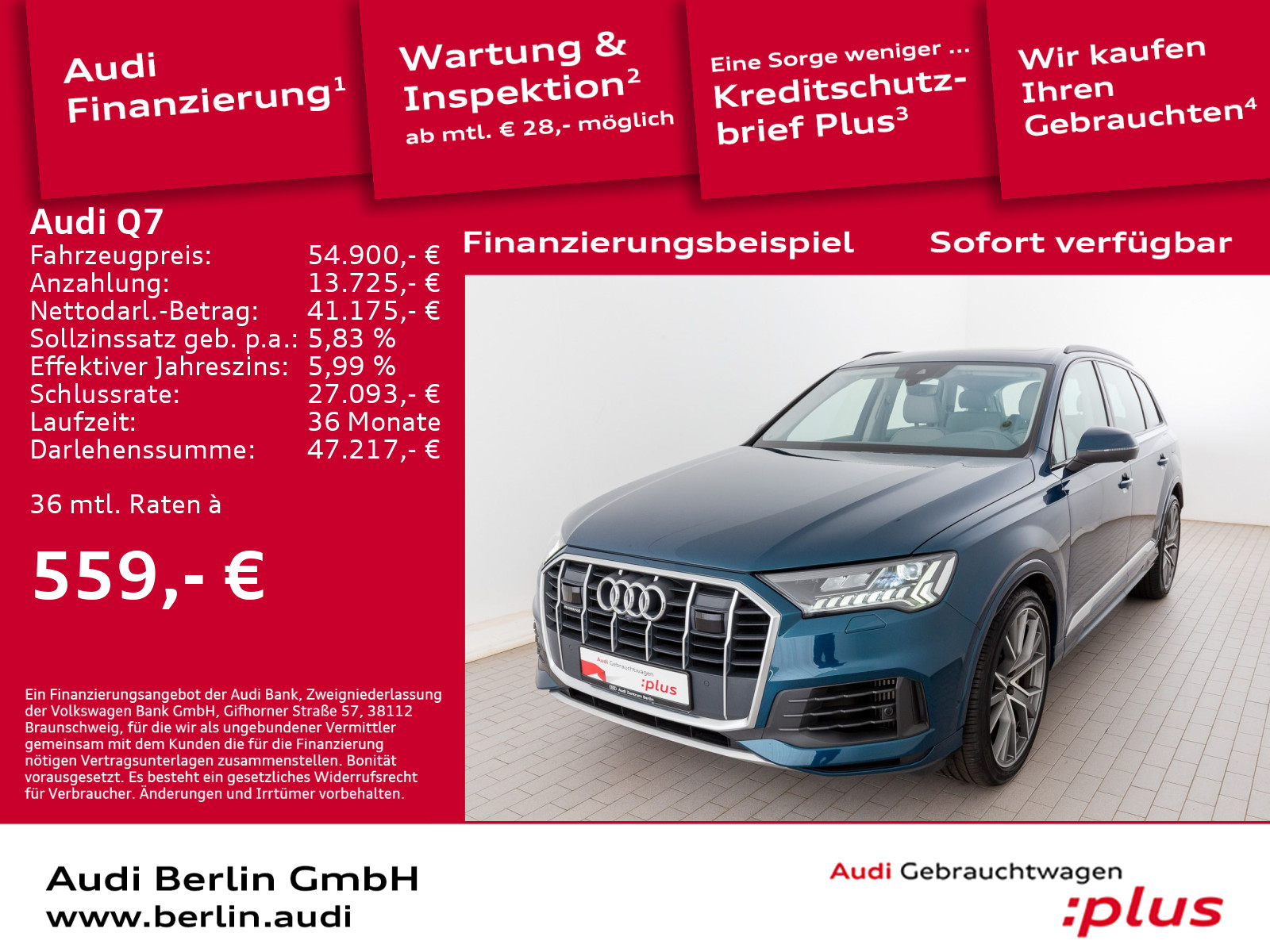 Audi Q7 55 TFSI e qu TV