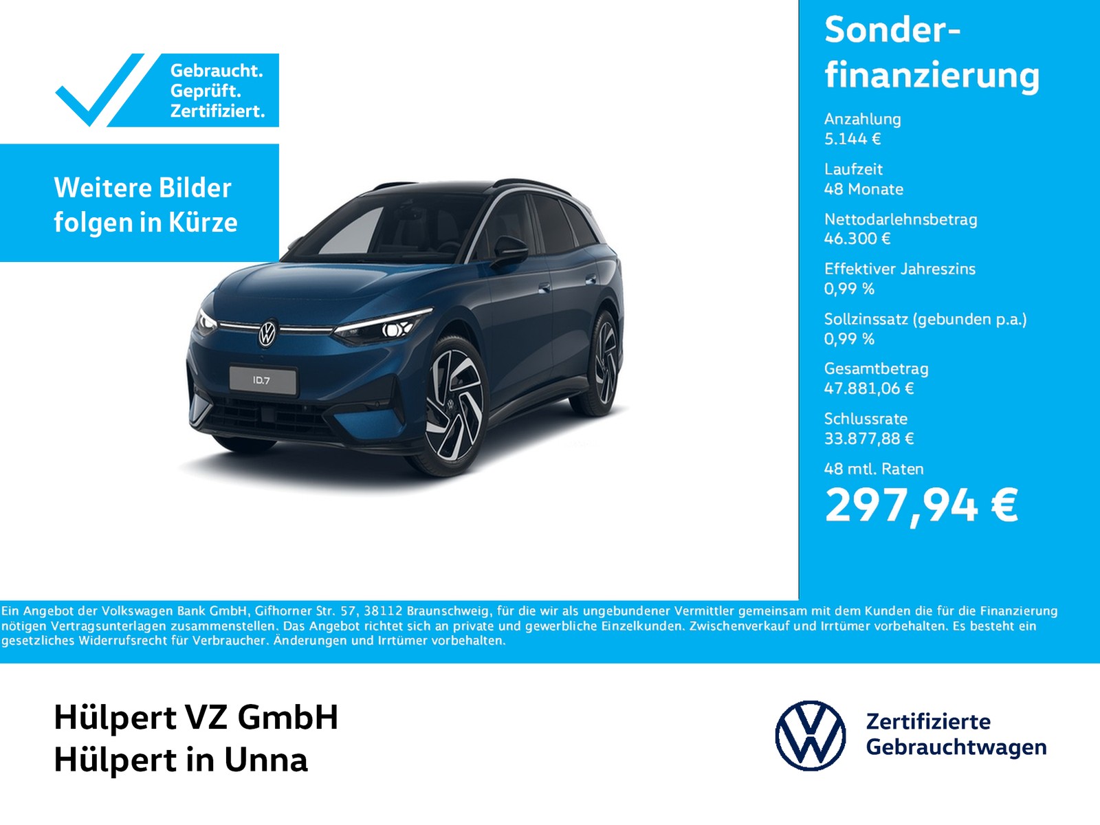 ID.7 Tourer PRO WÄRMEPUMPE PANO AHK 360°CAM LM20
