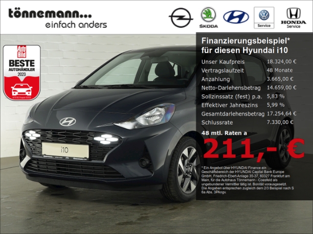 Hyundai i10 TREND FERNLICHTASSISTENT