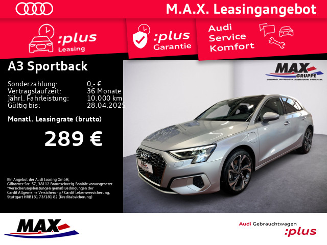 A3 Sportback 40 TFSI e ADVANCED LED+PANO+VC+NAVI
