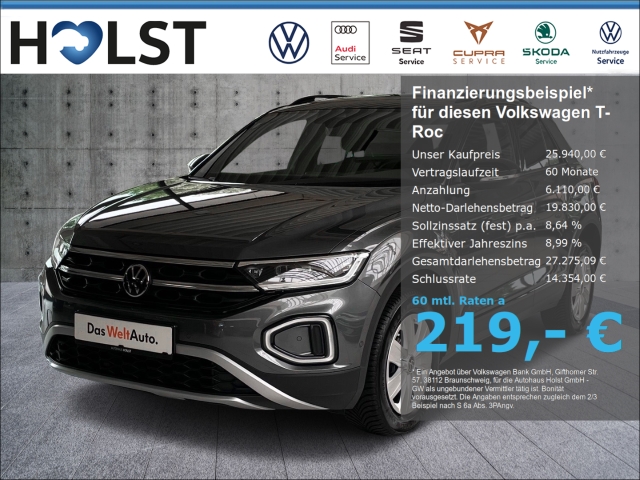 Volkswagen T-Roc 1.0 TSI Style App-C Sprache 5J 100TKM